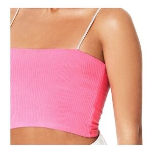 LF Stores Emma & Sam Pink Rhinestone Tube Top